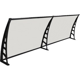 Resim Genel Markalar Crocus Kapı Pencere Üstü Pratik Sundurma 80x240 Cm - Şeffaf 