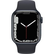 Resim Apple Watch Series 7 GPS + Cellular 41mm Gece Yarısı Alüminyum Kasa ve Spor Kordon Akıllı Saat 