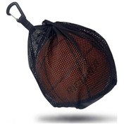 Resim Fortunelane Eğitim Spor Topları İçin Çekmeceli Ağ Çantası Futbol Basketbol Taşıyıcı Karabinerli Siyah Siyah 