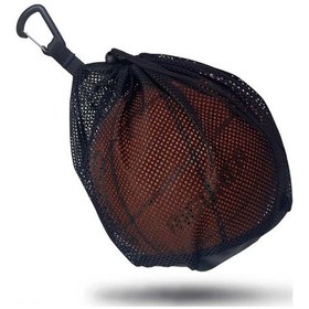 Resim Fortunelane Eğitim Spor Topları İçin Çekmeceli Ağ Çantası Futbol Basketbol Taşıyıcı Karabinerli Siyah Siyah 