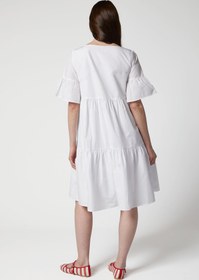 Resim Freya Poplin Hamile Elbise - XL 