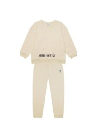 Resim Antebies "mini Artist" Sweatshirt Eşofman Set Krem 