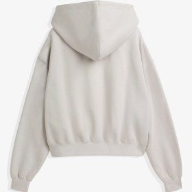 Resim Brushed Terry Boxy Hoodie 'Chalk Pearl' 