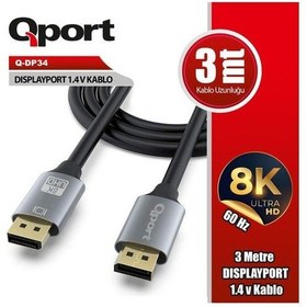 Resim Qport Q-dp34 1.4v Dısplay Kablo 3m-192406 