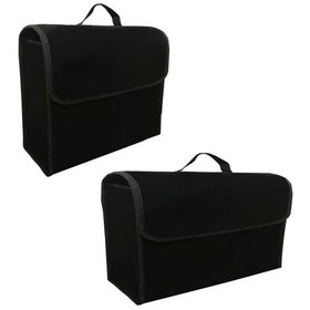 Resim Oto Bagaj Düzenleyici Organizer Çanta Dikdörtgen Ve Kare Tip 2 Adet 