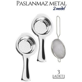Resim Genel Markalar 3 lü Set Metal Çay Süzgeci Cabrera Design 