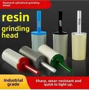 Resim Besthome1 Taş Oyma El Elektrikli Matkap Uyumlu Elmas Reçine Zımpara Başlığı Silindir Formu, 400 