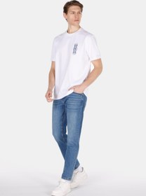 Resim Straight Fit Düşük Bel Düz Paça Erkek Yeşil Ecologic Jean Pantolon Colin's
