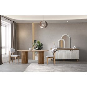 Resim Seyhan Mdf Yemek Odası Takımı Beyaz 