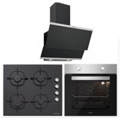 Resim Silverline BO6501X01 - CS5335B01 - 3420 Classy 60 Siyah Ankastre Set 