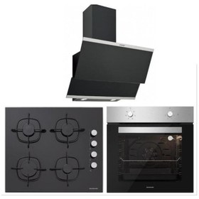Resim Silverline BO6501X01 - CS5335B01 - 3420 Classy 60 Siyah Ankastre Set 