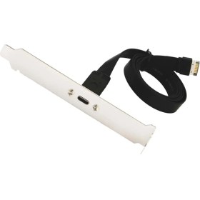 Resim Gorgeous USB 3.1 Type C Ön Panel Başlık Uzatma Kablosu, Type E - USB 3.1 Type C Kablo, Dahili Adaptör Kablosu, PANELLI(50CM) (Yurt Dışından) 