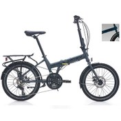 Resim Carraro Flexi 121D 20 Md Katlanır Bisiklet (Mat Navy Siyah Kahve) 