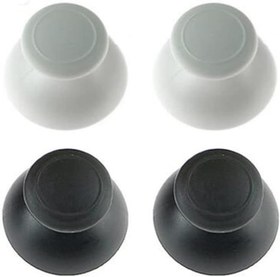 Resim Nintend WII U Pro WiiU Pad Oyun Pedi Değiştirme için 3D Analog Joystick Parmak Çubuğu Kavrama Kapağı Mantar Buttton Kapağı (Beyaz) 