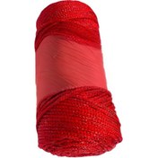 Resim Makrome İpi 3mm Polyester Kırmızı Simli 