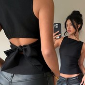 Resim Şık Yaz Modası Delikli Sırtı Açık Renkli Kadın Atlet 