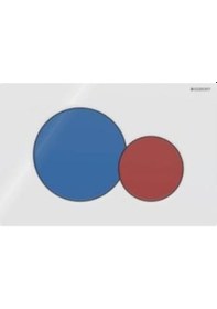 Resim Geberit Sigma01 115.770.lb.5 Çift Basmalı Kumanda Paneli, Kırmızı, Mavi 