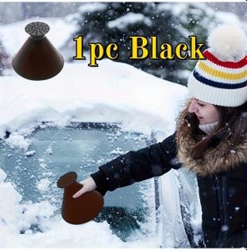 Resim Chenkestoreone Siyah 5'li Buz Kazıyıcı & Kar Küreği, Fonksiyonel Araç Camı Buz Çözücü 