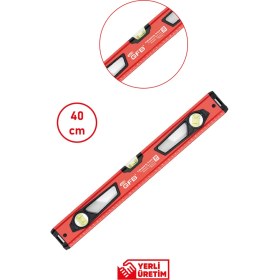 Resim Profesyonel Su Terazisi 40 Cm, Manyetik ve Hassas Ölçüm, Dayanıklı Gövde 