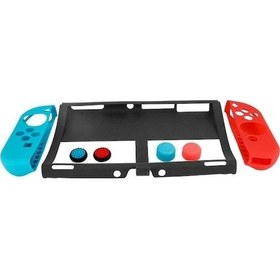 Resim Ankatek Switch Silikon Seti Oyun Oled Ns-068 Koruma Kılıfı İçin 7'li Set - Konsol Aksesuarı 