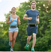 Resim Pazly Unisex Outdoor Spor Vücut Çantası - Su Geçirmez 3 Cepli Mavi Fantezi Stil Mavi 