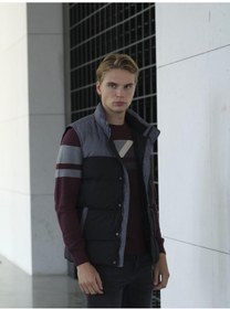 Resim Erkek Slim Fit Siyah Rüzgar Ve Su Itici Termo Iç Astarlı Nefes Alabilen Yelek Ncs Jeans 4514-Siyah 
