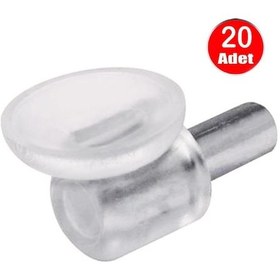 Resim Aletçantam Vantuzlu Cam Tutucu Raf Altı Pimi Dolap Çivisi - 20 Adet 