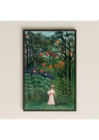 Resim Henri Rousseau Egzotik Ormanda Kadın Uv Pvc Tablo 