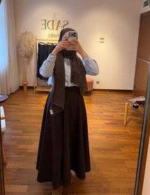 Resim Kahverengi kloş etek - 40 