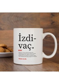 Resim Lügatçe Izdivaç Isme Özel Kupa 