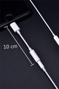 Resim Genel Markalar Iphone 7 8 Plus X 11 12 13 Pro Uyumlu Lightning Kulaklık Çevirici Aux Dönüştürücü Aparat Bluetooth 