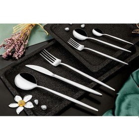 Resim Özlife Mess 36 Parça Çatal Kaşık Bıçak Takımı Seti 6 Kişilik 