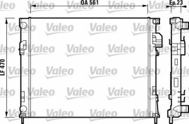 Resim RADYATÖR TRAFIC II -VIVARO 04 1.9DTİ AC MEK 561x470x23 