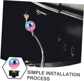 Resim SHERCHPRY Manuel Vites Topuzu Modifiye Dişli Kafası Manuel Vites Değiştirme Kafası Vites Topuzu Vites Değiştirme Topuzu Vardiya Düğmeleri Değişken Hız Paslanmaz Çelik Vites Kolu 