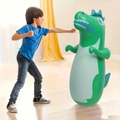 Resim Şişirilebilir Dinozor Tumbler Oyuncak - Boks Spor Malzemesi, Gençler İçin Uygun, Partiler ve Hediyeler için Mükemmel 