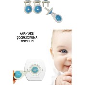 Resim Cmt Anahtarlı Çocuk Koruma Priz Kilidi (6 Adet) 