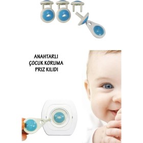 Resim Cmt Anahtarlı Çocuk Koruma Priz Kilidi (6 Adet) 