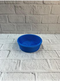 Resim Yuvarlak Çerezlik Lacivert Şık Tasarım Ve Kompakt Boyut 