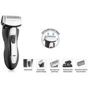 Resim Goldmaster GM-7166 Döner Başlıklı Kablolu+Kablosuz Kuru Sakal Kesme Makinesi 