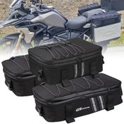 Resim JW PLAYER Motosiklet Üst Kasa - Dayanıklı Polyester, Çıkarılabilir Kayış, Çoklu Bölme Depolama Çantası R1250GS, R1200GS, LC R 1200GS, LC R1250GS Macera ADV F750GS, F850GS - Siyah 