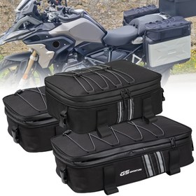Resim JW PLAYER Motosiklet Üst Kasa - Dayanıklı Polyester, Çıkarılabilir Kayış, Çoklu Bölme Depolama Çantası R1250GS, R1200GS, LC R 1200GS, LC R1250GS Macera ADV F750GS, F850GS - Siyah 