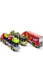 Resim Mixoyuncak Oyuncak Tır Üçlü Set Askeri Tır Nakliye Tır Taşıyıcı Tır 45 cm 