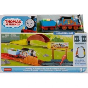Resim Thomas & Friends Thomas ve Arkadaşları Motorlu Tren Seti Muddy Adventure HHV98 
