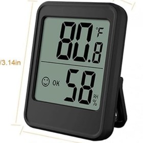 Resim Yıldızan Newshpings MC40 Dijital Termometre İç Mekan Oda Sıcaklık Nem Ölçer Led Monitör Higrometre Isı Ölçer 