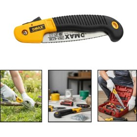 Resim TeknoKapsül Katlanabilir Budama Testeresi Ergonomik Tutuşlu 