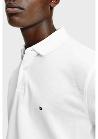 Resim Tommy Hilfiger Erkek Polo Yaka T Shirt Mw0mw17771 Ybr Beyaz Beyaz 