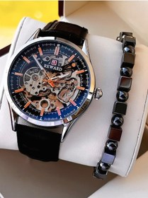 Resim Reward Otomatik Deri Kordon 5 Atm Suya Dayanıklı Erkek Kol Saati Vs.blkt.0619 Gri 