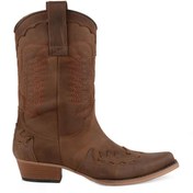 Resim FootCourt Kahverengi Erkek Kovboy Çizmesi (TARÇIN) 