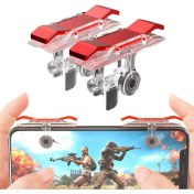 Resim Cep Telefonu Oyun Düğmesi L1 R1 Düğme Duyarlı Pubg Düğme Kolu Oyun Klavye Kolu Oyun Tetik 
