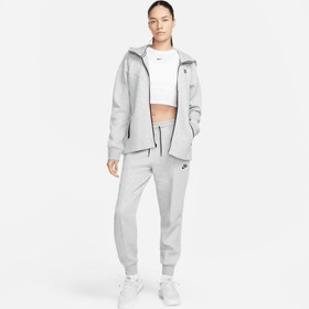 Resim Nike Sportswear Tech Fleece Windrunner Kadın Gri Eşofman Üstü 